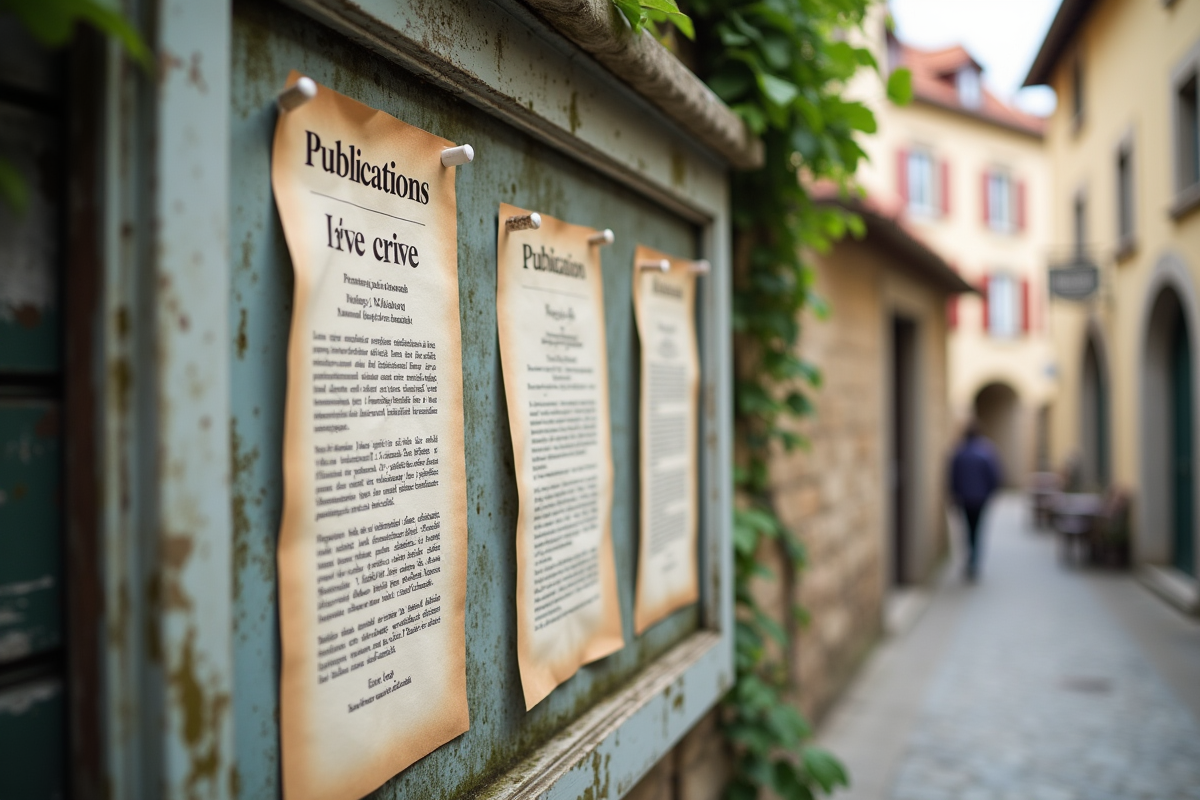 Notice officielle sur un tableau d