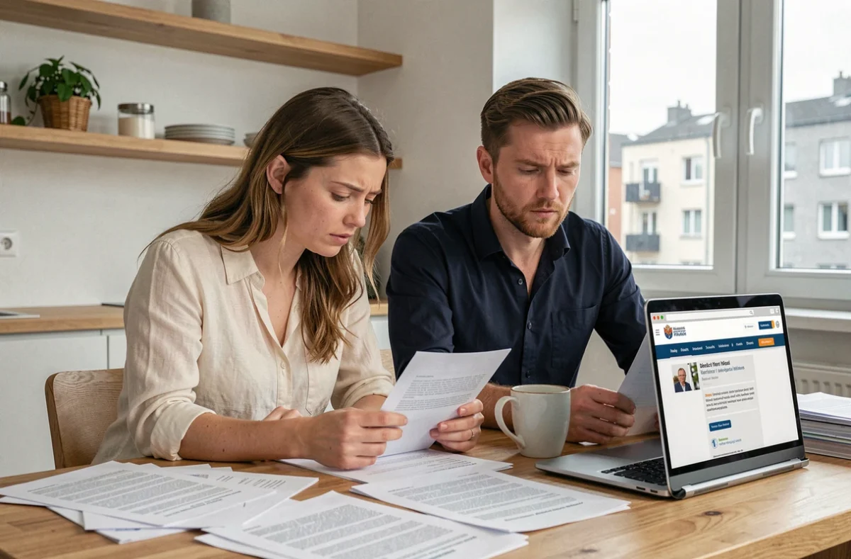 Couple préparant les documents administratifs pour un mariage au Danemark sans agence